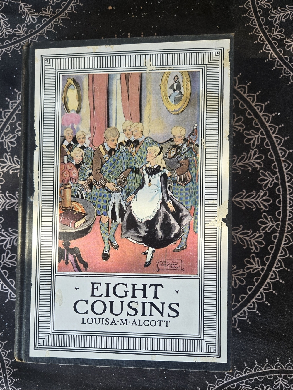 1934 Vintage Hardcover/Color Edition of "Eight Cousins" by Louisa May Alcott,